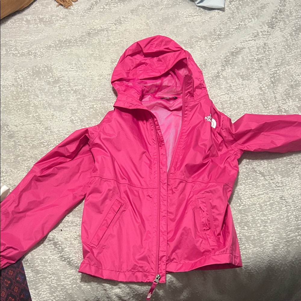The North Face Fuchsia Hooded Windbreaker